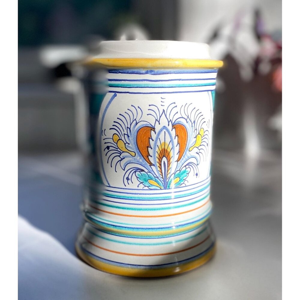 Grazia Deruta Ceramic Jar Vase Holder, NO LID, Made in Italy